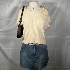 Truth Women's Cream and Tan Shirt